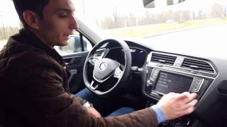 Everything electronic  Volkswagen Tiguan Highline 2017 ATLANTIC BLUE Interior Review [upl. by Harobed]