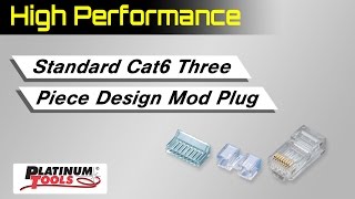 High Performance Standard Cat6 Three Piece Design Mod Plug [upl. by Adnala171]