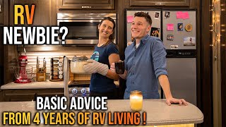 RV LIVING FOR BEGINNERS  The RV Basics You Should Know [upl. by Schott172]