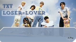 TXT  LOSER LOVER Lyrics Color CodedHanRomEng [upl. by Schuh]