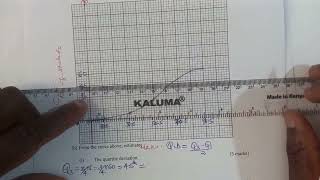 OGIVE CURVE CUMULATIVE FREQUENCY CURVE [upl. by Enimassej]