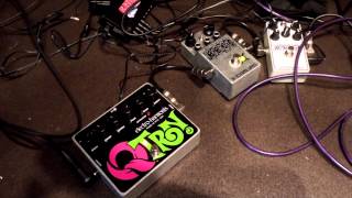 ElectroHarmonix QTron  エレクトロハーモニクス QTron をベース＆ディストーションで試奏しました [upl. by Haroved]