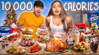 10000 Calorie Challenge Christmas Edition 🎄 Yash and Hass [upl. by Tremain]