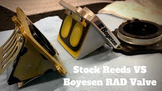 Boyesen RAD Valve VS Stock Reeds [upl. by Connie394]