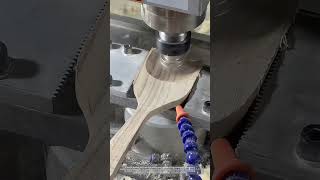 Process of Using A DoubleHeaded And ThreeAxis Milling Tool Machine To Make A Wooden Spatula [upl. by Baptist254]