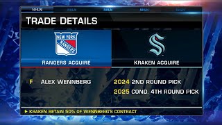 Alex Wennberg traded to New York Rangers [upl. by Aicelaf510]