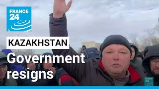 Kazakhstan government resigns amid violent protests over fuel price hike • FRANCE 24 English [upl. by Jordison630]