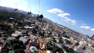 Funtime 117m StarFlyer Praterturm Prater Wien Vienna 2020 POV Onride [upl. by Lucienne]