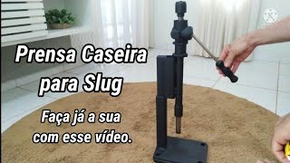 Nova prensa caseira para fabricação de slug [upl. by Nalla]