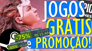 OPA 12 JOGOS para PC de GRAÃ‡A na STEAM e JOGOS BARATOS para PC em PROMOÃ‡ÃƒO na STEAM e EPIC GAMES [upl. by Lohner]