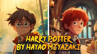 Harry Potter★ Hayao Miyazaki style AI art [upl. by Doty]