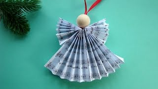 Weihnachtsengel basteln  DIY Weihnachtsdeko  Weihnachtsbasteln  Engel falten Weihnachten 2023 [upl. by Eeral]