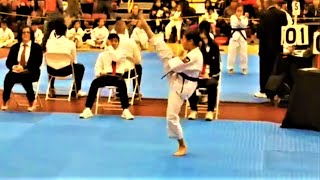 LIMA TAEKWONDO Gold Medal at YUSHEN LAI CHAMPIONSHIP CALIFORNIA 2018 WT POOMSAE 7 TAEGEUK YUK JANG [upl. by Haldes]