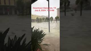 Galveston TX Flooding  July 8 2024 Dramatic Rising Waters [upl. by Acinor]