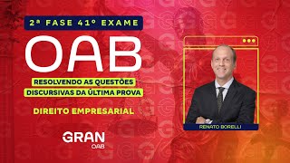 2ª fase do 41º Exame OAB Resolução de Questões Discursivas da Última Prova  Direito Empresarial [upl. by Thad]