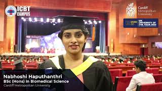 MsNabhoshi Haputhanthri graduated in BSc Hons Biomedical Science shared her experience [upl. by Ilenay]