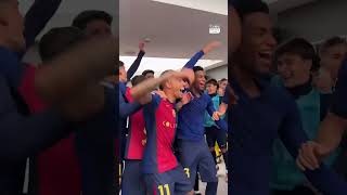 🔥 This is how FC Barcelona celebrated not just a win but a 40 blowout against Real Madrid 😱 [upl. by Filemon826]