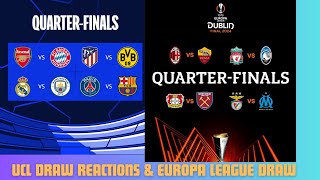 CHAMPIONS LEAGUE DRAWS REACTIONS EUROPA LEAGUE DRAW REACTIONS FINIDI GEORGE TO COACH SUPER EAGLES [upl. by Aneehsram383]