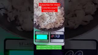 Calories in Cooked Rice [upl. by Kahler]