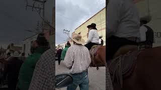 Cabalgata por las calles de Jerez con Banda El Alamo Tradiciones Caballos jerezzacatecas [upl. by Tteragram]