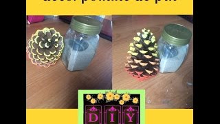 DIY SIMPLE  DÉCORER UNE POMME DE PIN 🖌 [upl. by Luhem393]