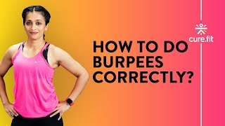 How To Do Burpees Correctly by Cult Fit  Burpees For Beginners Burpees Workout  Cult FitCure Fit [upl. by Sibilla]