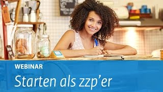 Webinar Starten als zzper [upl. by Airekahs196]