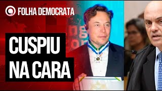 MUSK DEBOCHA de decisão para suspender antigo Twitter e AMEAÇA MORAES [upl. by Seaddon]