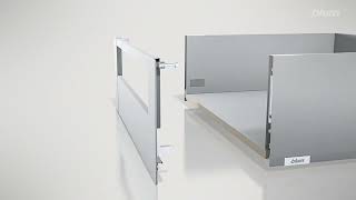 Blum MERIVOBOX inner pull out with cross gallery assembly [upl. by Llerroj]