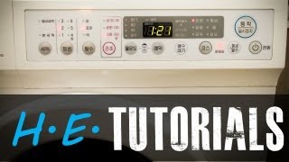 HE Tutorial  How to Use a Korean Washing Machine [upl. by Claire966]