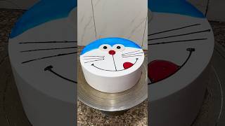 Doraemon Face Cake Design cake doraemon shorts youtubeshorts trending [upl. by Schreib]