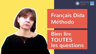 MissionCRPE  Francais  Methodo Didactique partie 2 [upl. by Llenhoj]