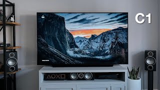 LG C1 OLED 77” Unboxing Setup  First Impressions [upl. by Menides228]