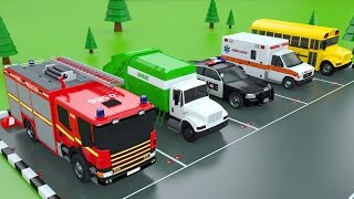 Colors with Car Parking Street Vehicles Toys  Colors Videos for Children [upl. by Yesrod]