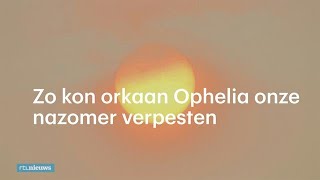 Stralende dag verpest door orkaan Ophelia  RTL NIEUWS [upl. by Ertsevlis]