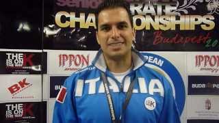 Interview Luca Valdesi Bronze Medal Individual Male Kata 48th European Karate Championships [upl. by Artimid]