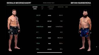 Gerald Meerschaert vs Bryan Barberena Prediction UFCVegas88 [upl. by Suzzy]