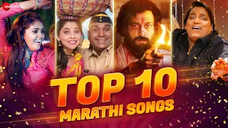 Top 10 Marathi Songs  Video Jukebox  Kelewali Zingaat Ashtami Bhurum Bhurum amp More [upl. by Cleave162]