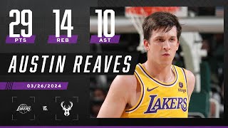 AUSTIN REAVES DOMINATES BUCKS 🔥 2ND CAREER TRIPLEDOUBLE 👏  NBA on ESPN [upl. by Chipman106]