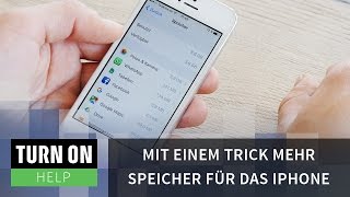 Trick schafft freien Speicher auf dem iPhone unter iOS 10 nicht mehr möglich  TURN ON Help [upl. by Hagerman]