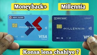 HDFC Millennia vs Moneyback Credit Card  Comparison 🔥 [upl. by Eelrahs456]