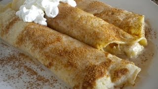 Crepes Banana Filling  EasyFast [upl. by Drehcir]