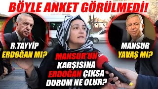 Mansur Yavaş mı Erdoğan mı AKPnin Kalesinde Doğruluğuna Yemin Ettiğimiz İnanılmaz Anket [upl. by Nipha528]