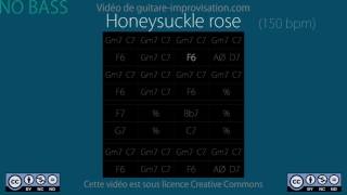 Honeysuckle Rose  Backing Track  NO BASS [upl. by Marfe223]