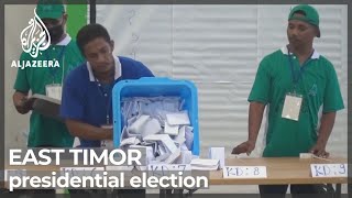 East Timor election Vote counting under way in final round [upl. by Nylassej]