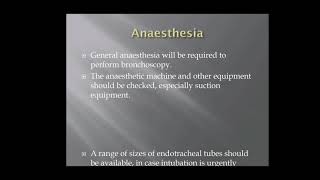 Anesthesia for thoracic surgery [upl. by Adnara]