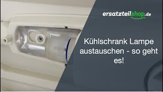 Kühlschrank Lampe austauschen  so geht es [upl. by Lamprey548]