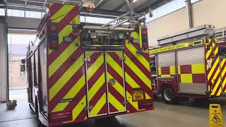 Lancaster Fire Station Turnout Tannoy  Lancashire Fire amp Rescue Service [upl. by Nahte]