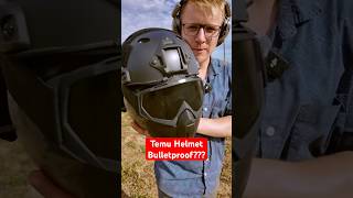 Testing TEMU Ballistic Helmet Bulletproof Test civtac pewpew firearms [upl. by Evelinn897]