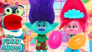 Fizzy amp Trolls Poppy amp Branch Go Grocery Shopping For an Easter Themed Party  Fun Videos For Kids [upl. by Bloom459]